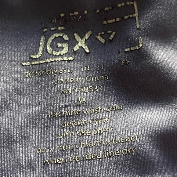 Purple Athletic Leggings with Black Details & Pockets, Size 3X - Picture 5 of 7